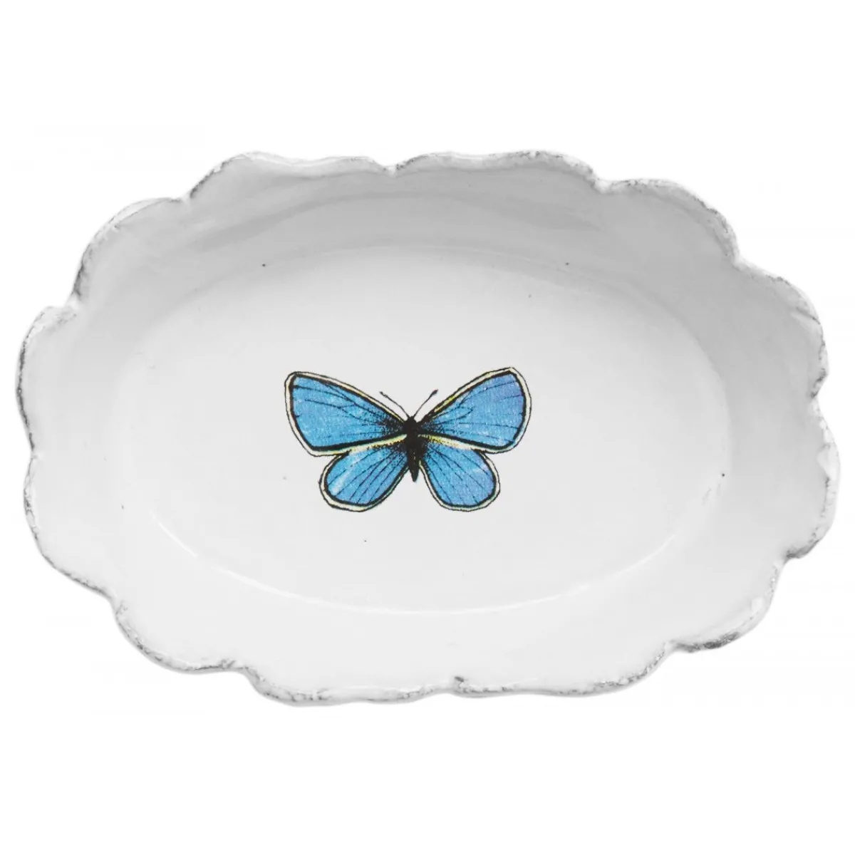 Astier de Villatte Small Dishes<Dark Blue Butterfly Dish