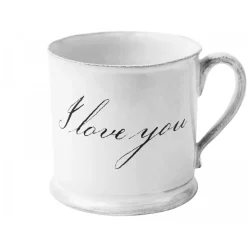 Astier de Villatte Cups & Teapots<I Love You Mug