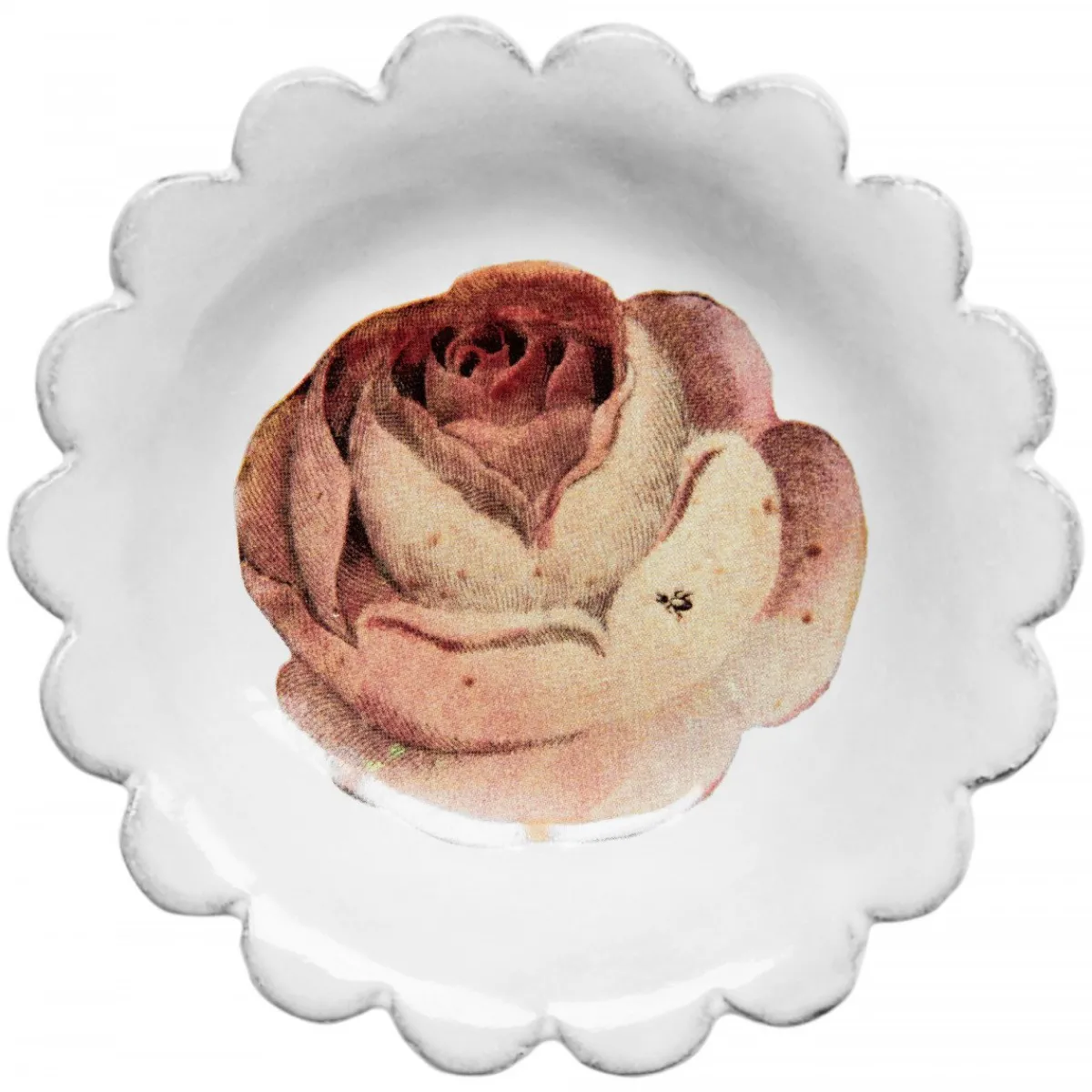 Astier de Villatte Small Dishes<Rose With Insect Dish
