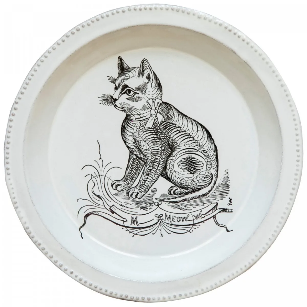 Astier de Villatte Plates<Scenario Cat Soup Plate