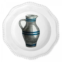 Astier de Villatte Plates<Striped Pitcher Plate