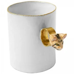 Astier de Villatte Cups & Teapots<Tabby Cat Ring Cup