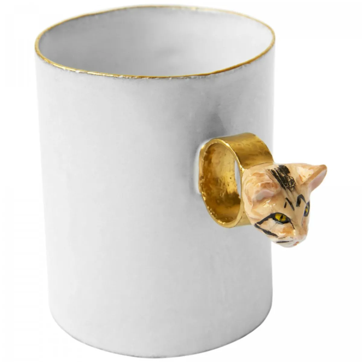 Astier de Villatte Cups & Teapots<Tabby Cat Ring Cup