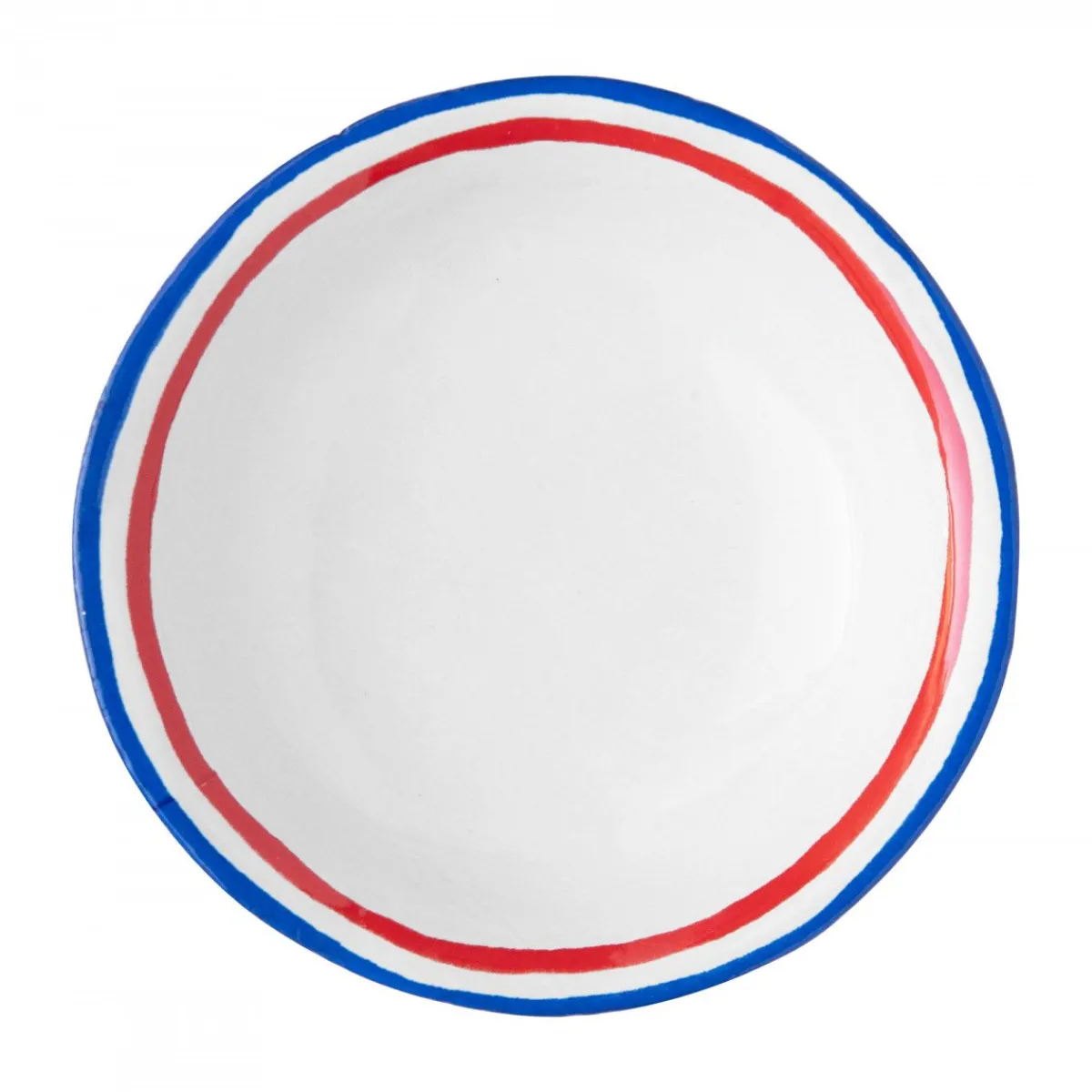 Astier de Villatte Small Dishes<Tricolore Saucer
