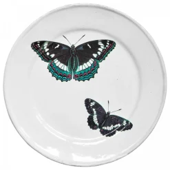Astier de Villatte Plates<Two Flying Butterflies Plate
