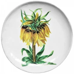 Astier de Villatte Plates<Yellow Flower Dinner Plate